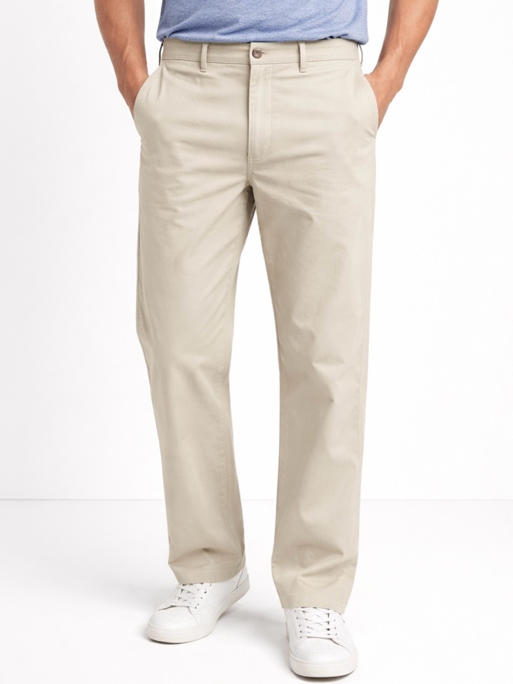 Gap Men’s Straight Clean Khaki Cotton Pants